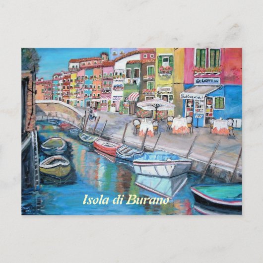 Burano, Italië - Briefkaart (Voorkant)