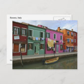 Burano, Italië Briefkaart (Voorkant / Achterkant)