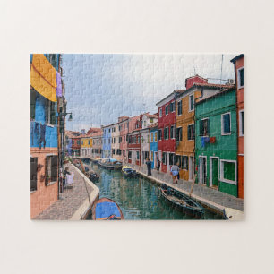 Burano, Italië - Colorful Homes Legpuzzel