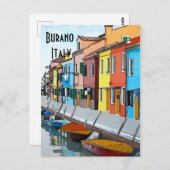 Burano, Italië ,edit tekst Briefkaart (Voorkant / Achterkant)