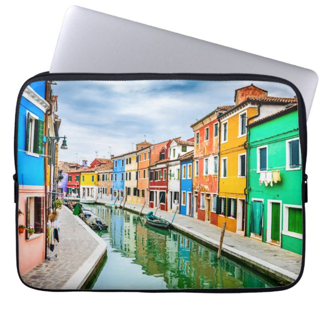 Burano, Italië Laptop Sleeve (Voorkant)