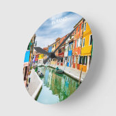 Burano, Italië Ronde Klok (Hoek)