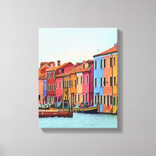 BURANO - Venetian Lagoon Venetië - Burano Canvas Afdruk (Voorkant)