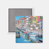 Burano, Venise - Magnet (Recto/Verso)
