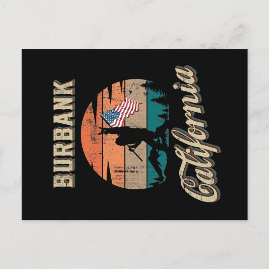 Burbank California Briefkaart (Voorkant)