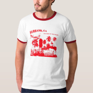 Burbank, Parijs van de vallei (rood) T-shirt