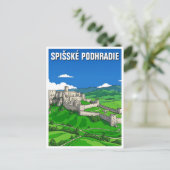 Burcht Spiš Briefkaart (Staand voorkant)