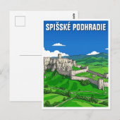Burcht Spiš Briefkaart (Voorkant / Achterkant)