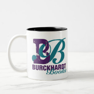 Burckhardt Books Logo Koffiemok Cadeau voor Boek Tweekleurige Koffiemok
