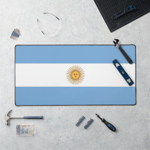 Bureaaronderlegger met vlag van Argentinië Bureaumat