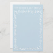 Bureau bleu des oeufs de Robin de papeterie (Devant / Derrière)