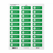 Bureau de base ou Étiquette de adresse d'entrepris (Feuille entière)