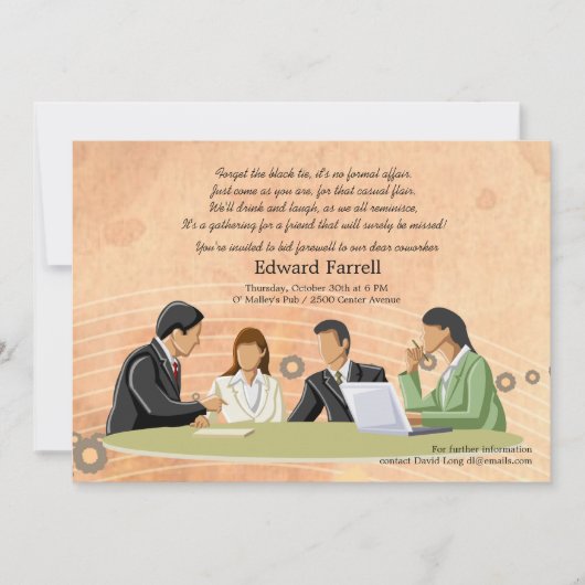 Bureau de conférence Invitations du Parti de la re (Devant)