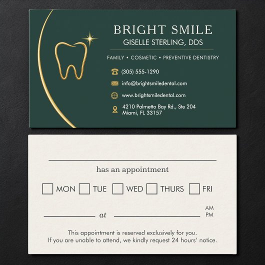 Bureau de dentiste Dent Or Vert Rendez-vous