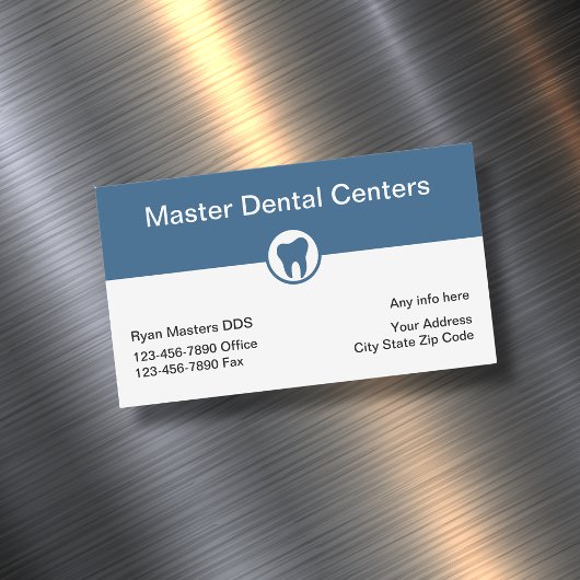 Bureau de dentiste moderne aimants clients