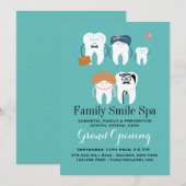 Bureau de dentisterie familiale Faire-part d'ouver (Devant / Derrière)