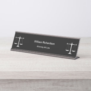 Bureau de l'avocat en vrac Plaques de nom du burea