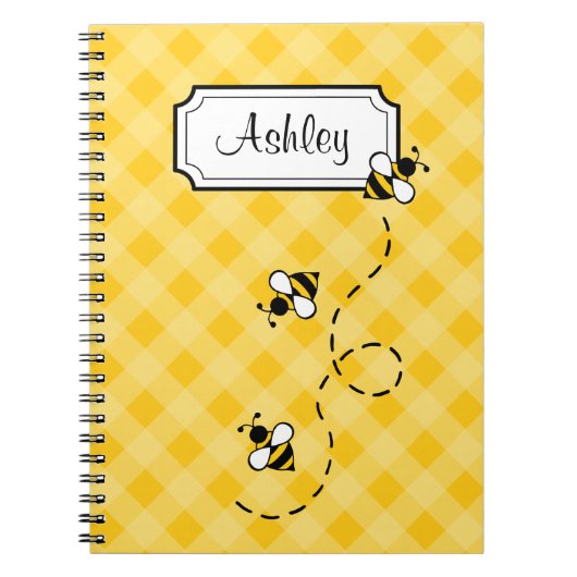 Bureau de l'école d'abeille personnalisée Carnet c (Devant)