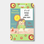 Bureau de l'école primaire Gestionnaire Badge phot (Face)