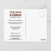 Bureau de l'entreprise Invitation de fête de Noël  (Dos)