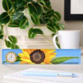 Bureau de tournesol jaune Nom Plaque