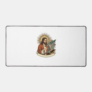 Bureau debout Jésus cassé coincé à mi-chemin Burea