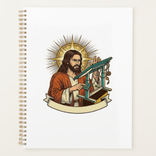 Bureau debout Jésus cassé coincé à mi-chemin Humou