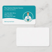 Bureau dentaire Dentiste Carte de visite moderne (Devant / Derrière)