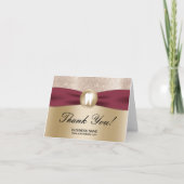 Bureau dentaire moderne Rouge Ruban Or Merci (Devant)