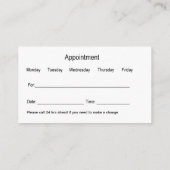 Bureau des dentistes du sourire Cartes de visite d (Dos)