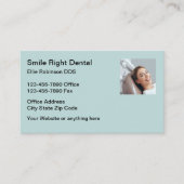 Bureau des dentistes du sourire Cartes de visite d (Devant)
