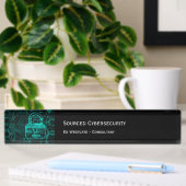 Bureau du consultant en cybersécurité Nom Plaque