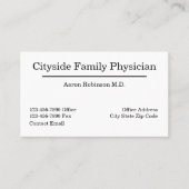 Bureau du médecin de famille Cartes de rendez-vous (Devant)