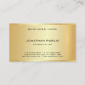 Bureau du Modèle de l'or Carte de visite du procur (Dos)