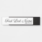 Bureau Entreprise Porte de suspension Plaque de si (Devant)