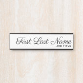 Bureau Entreprise Porte de suspension Plaque de si (Devant)