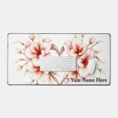Bureau Fleur Rococo Pastel Cœur de Style Français (Clavier et souris)