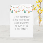 Bureau humoristique / Carte de Noël de travail Con (Fleur jaune)