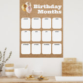 Bureau Liste d'anniversaire - Affiche d'anniversai (Cuisine)