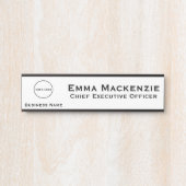 Bureau Logo Entreprise Porte à pendre Plaque Nom d (Devant)