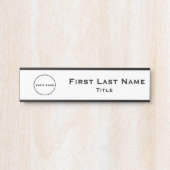 Bureau Logo Entreprise Porte à pendre Plaque Nom d (Devant)