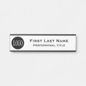 Bureau Logo Entreprise Porte à pendre Plaque Nom d (Devant)