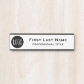 Bureau Logo Entreprise Porte à pendre Plaque Nom d (Devant)