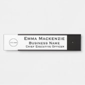 Bureau Logo Entreprise Porte à pendre Plaque Nom d (Devant)