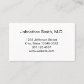 Bureau Médicale professionnel Votre carte de rende (Dos)