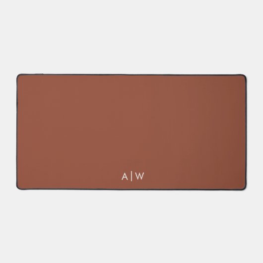 Bureau minimal moderne en terre cuite Monogramme I (Recto)