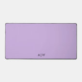 Bureau minimal moderne Lavender Monogramme Initial (Recto)