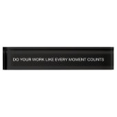 Bureau Motivational Success Desk Nom Plaque (Devant)