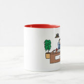 Bureau Ninja - tasse personnalisée de bande (Centre)