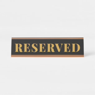 Bureau professionnel RÉSERVÉ Bureau Nom Plaque